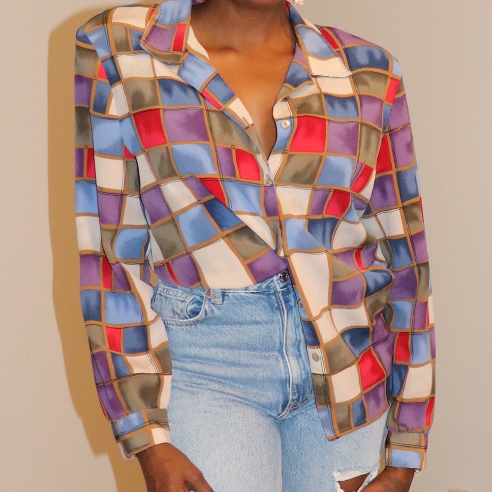 Vintage styleAllison Daley Button-Up Blouse